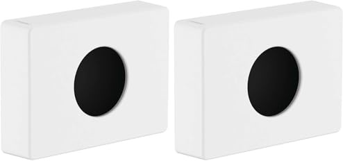 hansgrohe AddStoris - Hygienebeutelspender, Hygienebeutelbox für Wandmontage, verdeckte Befestigung, Badezimmer Zubehör, Mattweiß, 41773700 (Packung mit 2)