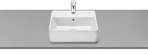 Roca, THE GAP SQUARE Lavabo à poser avec trou pour robinetterie 420 x 390 x 130 mm A3270MM000