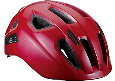 BBB Casco de Bicicleta Sonar niñas | Ciclismo de Carretera y Urbano Skateboard Patinaje en línea | BHE-171 | Rojo Brillante M (52-58 cm), Bicicleta, M (52-58cm)