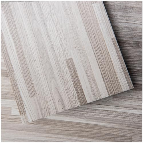Art3d Peel and Stick Floor Tile Vinyl Wood Plank 54 Sq.Ft, Dusty Grey, Rigid Surface Hard Core Easy DIY Self-Adhesive Floorin