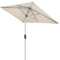 Doppler Active Auto Tilt 210x140 - Kurbel Sonnenschirm ideal für den Balkon - Regenabweisend - Knickbar - ca. 210x140 cm - Natur