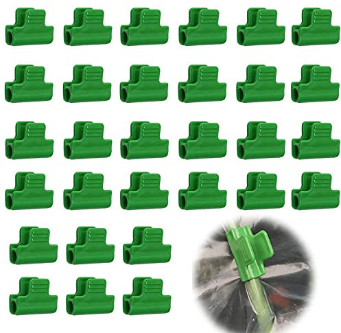 Clip à Effet de Serre Accessoires Clips de Film Plastique Pince pour Serre Clips Clips de Plantes de Jardin Pinces pour Serre Clips de Plantes Durables pour Serre Tunnel Support de Plantation 24 Pcs