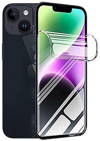 [2 pcs] Films de Protection d'écran en Hydrogel pour iPhone 14 / iPhone 13 /13 Pro (6.1 Pouces), [HD] Film de Protection en Transparent TPU Souple [Pas de Verre Trempé]