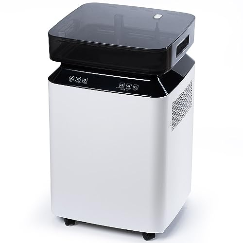 iOCHOW 50L/Day Electric Compressor Dehumidifier: Large Portable Smart Dehumidifier with 24Hr Timer, Water Pump Drainage, Eco-Friendly R290, Damp Mould Control, Laundry Cloth Drying For Home Office