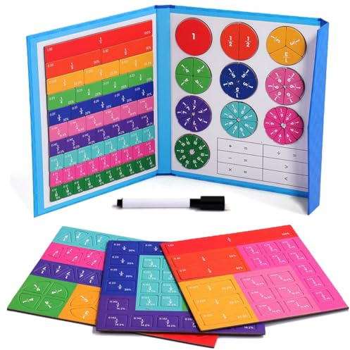 Jeux pour Apprendre Les Fractions,Outils d'apprentissage,Apprendre a Compter,Learning ressources,Montessori Jeux Enfant 5 Ans