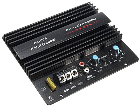 ISTOVO Amplificatore di Potenza Audio per Auto 12V 600W Boord Lossless Subwoofer Sostituzione Audio per Auto Canale Mono Ad Alta Potenza
