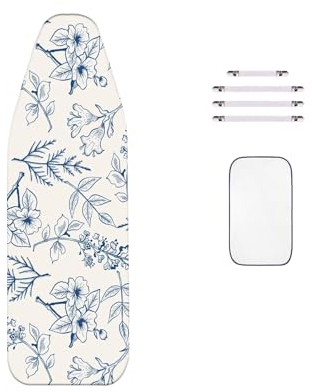 WTAIS Extra Large - Double Ironing Board Cover, Xxl 160x60 Cm, Superb Steam Penetration, Ironing Board Covers with Easy-To-Use Fastenings