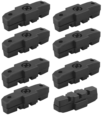 8 Stück Bremsbeläge Fahrrad Schwarz Bremsschuhe Fahrradbremsen Beläge Bremsklötze Gummi Bremsbeläge für Magura HS11 HS12 HS22 Felgenbremse