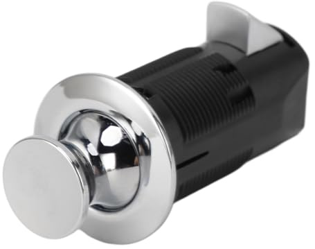 Loquet à Pousser, Matériel Robuste pour Ouvrir L'Armoire, Loquet à Bouton-poussoir sans clé, Loquet de Porte D'Armoire, Armoire de Camping-car, Tiroir, Placard, Armoire (Chrome)