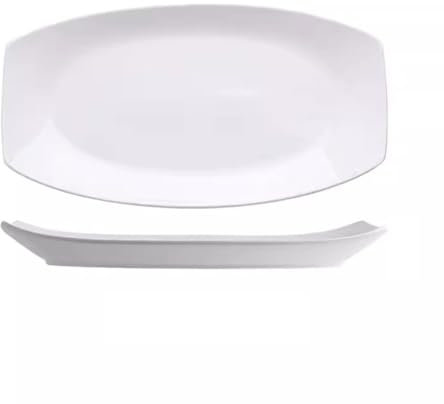 Desserttallrikar Lång fisktallrik, stor överdimensionerad ångad fisktallrik, hotellrestaurang kreativ servis, tallrikplacering Middagsservis(M)