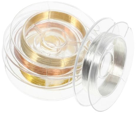 Beaupretty 4rullar Nagelkonst Koppartråd Dekorativa Nageltrådar Guld Silver Och Roséguld För Unika Nageldesigner Och Nageldekorationer