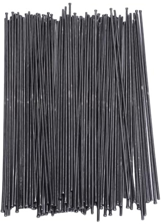 Xiuganpo 100 Pcs Descaling Needle, 2mm X 180mm Tungsten Steel Pneumatic Needle Scaler Replacement Set for Ship, Derusting, Manganese Steel, for Yacht Cargo Ship Large Vessel