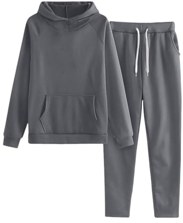 Ensemble de Survêtement 2 Pièces pour Enfants - Sweat à Capuche en Polaire avec Manches Longues et Pantalon de Jogging à Cordon - Tenue Décontractée pour Garçons et Filles - Ensemble Pyjama