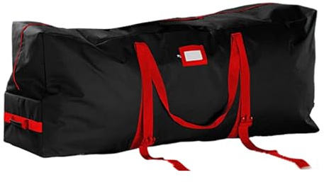 Large Christmas Tree Storage Bag with Wheels Fits 9 Foot Artificial Tree - Heavy Duty 600D Waterproof Oxford Fabric | Rolling Holiday Decor Container with Handles Zippers | Dust Proof for Garage