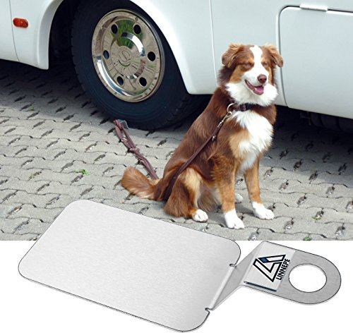 Linnepe Dogholder Bodenanker für Hunde aus Edelstahl