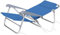 VERDELOOK Liege- und klappbarer Strandkorb mit Armlehnen und Kopfstütze, blau, 65x62x78cm
