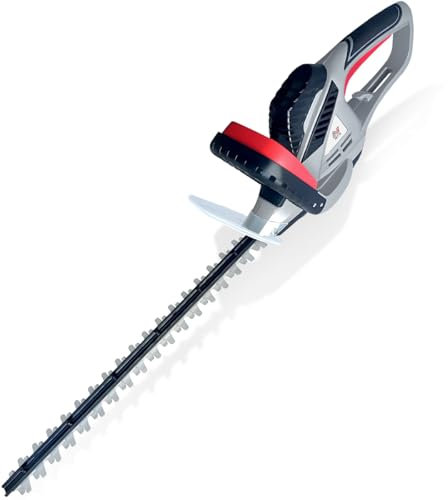 NETTA Hedge Trimmer and Cutter - 600W - 55cm Diamond Cutting Blade - 16mm Tooth Opening - 6M Power Cable - Ultra-Light 2.5Kg - Two-Way Safety Switch - Soft Grip Handle