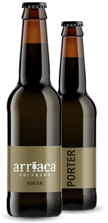 Cerveza Premium Arriaca PORTER en Pack Fabricación Artesanal. Premios internacionales a la Mejor Cerveza Artesana (12 botellas 33cl)