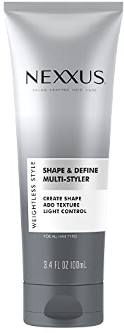 Nexxus Shape and Define Multi-Styler For a Light Hold Weightless Styling Cream Shape, Define and Texture Hair Styling Cream 3.4 oz