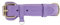 Leder Hundehalsband für kleine Hunde, William Walker, handgefertigt, verstellbar, weich gepolstert, robust, pflegeleicht, Lavender (Lila), Größe XXS