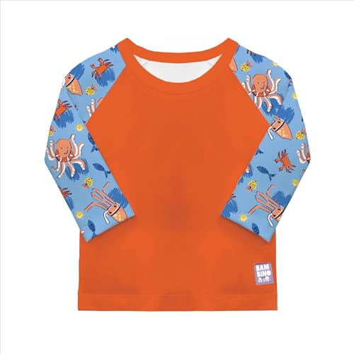 Bambino Mio Baby and Toddler UPF 40+ Long Sleeve Swim Rash Top, 1-2 Years, Wave Patrol, Boys and Girls