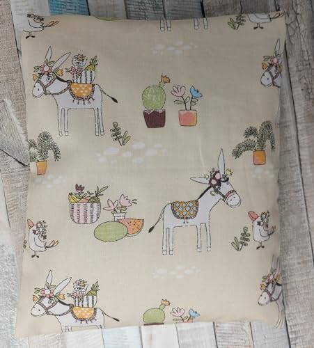 Kräuterkissen mit 8 verschiedenen Heilkräutern wie Hopfen, Melisse, Fenchel, Minze, Rosenblütenblätter, Lavendel, Ysop, Quendel, Bezug waschbar, Motiv 124 Mexiko ca. 20x24 (Kräuterkissen)