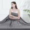 Elegear Couette Ete, Q-Max 0,5 Arc-Chill 3.0 Couette Rafraîchissante Edredon en Fibre Fraîche pour Sueurs Nocturnes Adulte Voyage, Douce Confortable Légère, Lit Double/King Size, 200 x 220cm Gris