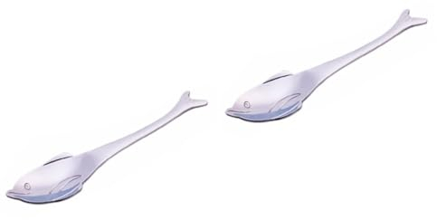 Ciieeo 2 Stück Einzigartige Edelstahllöffel Espressolöffel Sahnelöffel Kaffeelöffel Suppenlöffel Teelöffel Mehrzweck