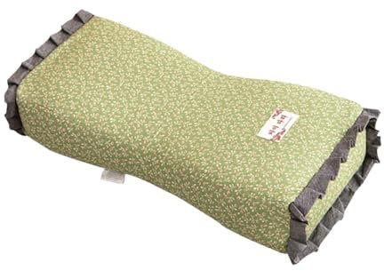 MagiDeal Buchweizenkissen, Schlafkissen, Geschenk, Abnehmbarer, waschbarer Kissenbezug, vielseitiges Nackenkissen, Nackenkissen für Zuhause, Papa, Mama, GrÜn