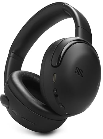 JBL Tour One M3, Casque Bluetooth sans Fil Supra-auriculaire, réduction adaptative du Bruit, 70 h d’autonomie, Confort Optimal, Son JBL Spatial 360, Suivi des mouvements, Compatible USB-C, Noir