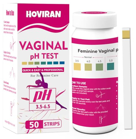 Vaginal pH Balance Test Strips, 50ct Feminine pH Test Kit for Women