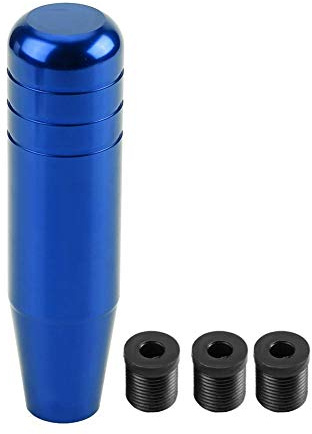 Wytino Perilla de cambio de marchas, aleación universal de aluminio Manual del coche Perilla de cambio de marchas Manija Palanca de cambio 13cm(Azul)