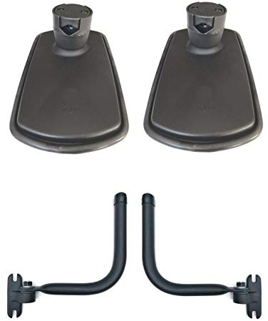 Juego de 2 soportes para espejo retrovisor exterior (260 x 160 mm, diámetro 14-23)