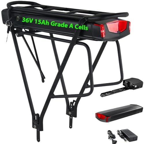 Batterie 36V- Batterie de vélo électrique pour 36Volt 500W 250W Kit de Conversion Ebike - Batterie au Lithium-ION avec Porte-Bagages arrière Batterie Ebike Litio - kit de Conversion ebike Batterie