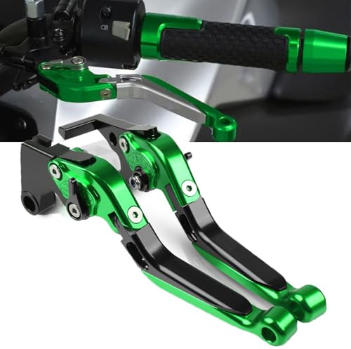Z900 Moto Manetas de Embrague de Freno Palanca para Z900 Z 900 Z900RS 2017 2018 2019 2020 2021 2022-Verde/Negro