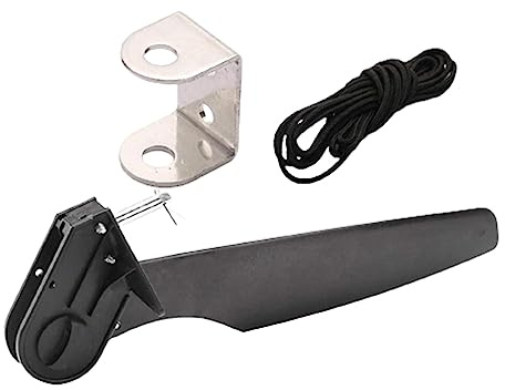 Dickly Timón de Kayak Portátil, Aparejo de Control de Timón de Barco con Línea de Control, Canoa