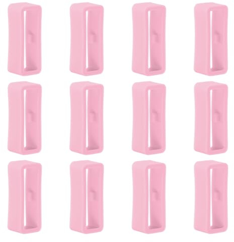 12pcs Soporte para Correa de Reloj para Amazfit Stratos/Stratos3/Stratos 2 Retenedor de Correa para Reloj Hebilla de Silicona de Anillo, para 22mm Correa de Reloj Inteligente de Pulsera