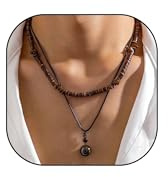 YANCHUN Necklace for Men Puka Shell Necklaces Men Jewelry Gifts Surfer Mens Necklace Beaded Choker Beach Jewelry Gift for Dad Son Husband Summer Beach Accessories