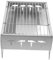 BESPORTBLE Grill im Freien klappbarer grill kompakter Grill Abnehmbarer Grill Campinggrill Grillofen im Freien BBQ-Holzkohlegrill Campingkocher Grillrost aus Edelstahl Rostfreier Stahl