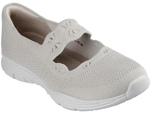 Skechers Modern Comfort Women's Seager-Cute N' Coy Mary Jane Flat, Natürlich, 37.5 EU