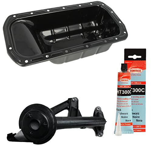 Kit Turbo Crépine Aspiration avec Carter Huile et Pâte à Joint prévu pour BERLINGO C1 C2 C3 PICASSO C4 AIRCROSS CACTUS C5 DS3 DS4 JUMPY XSARA 206 207 208 307 308 407 508 PARTNER 1.6 L HDI TDCI 0301N1