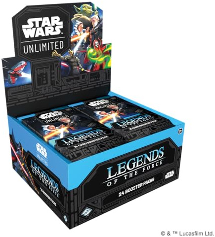 Asmodee Star Wars: Unlimited TCG Legends of The Force Booster Display - 24 Booster Packs Featuring Jedi, Sith & Iconic Characters, Ages 12+, 2+ Players, 20 Minute Playtime
