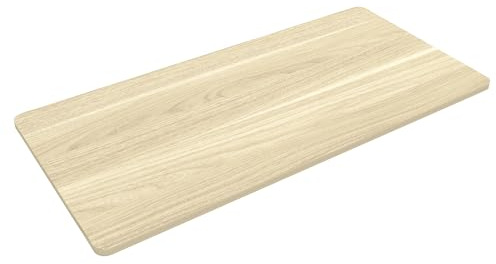 FLEXISPOT Whole Piece 55x28 Desktop 1 Thickness Height Adjustable Desk Rectangular Tabletop White Wood Grain Board (55INCH White Wood Grain)