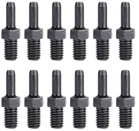 Yundxi 12pcs Bicycles Chain Breaker Replacement Pins, Handle Spare Pins for Bike Chain Breaker Tool Cycle Chain Remove (Black)