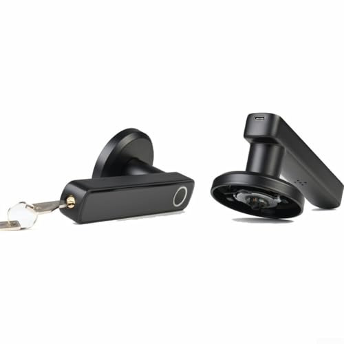 Cerradura avanzada de tres puntos para puertas interiores de dormitorio con reconocimiento de semiconductores, instalación de batería magnética y puerto de carga tipo C