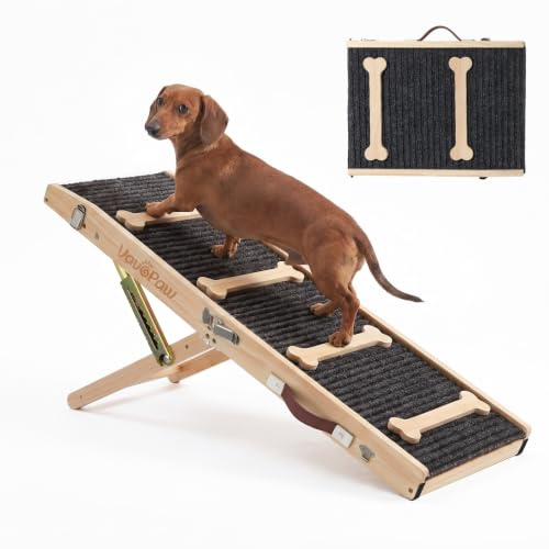 VavoPaw Dog Ramp for Couch, Foldable Dog Ramps for Small Dogs Up to 33 LBS