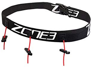 ZONE3 Unisex-Adult RaceBelt, Schwarz, Junior