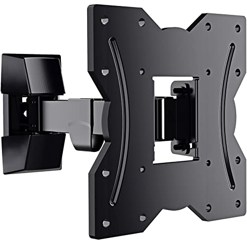 ATHLETIC Fixation Murale pour Le Support d’Une TV Ultrafine avec système d’Inclinaison et de Pivot – pour Les écrans Del, LCD et Plasma de 14 à 27 Pouces – Max. VESA 100x100mm