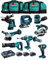 Kit MAKITA MK802 (DHP481 + DHR243 + DGA504 + DTD152 + DJV182 + DSS610 + DJR186 + DBO180 + 3 Batterien 5,0 Ah + Ladegerät + 2 x LXT600)