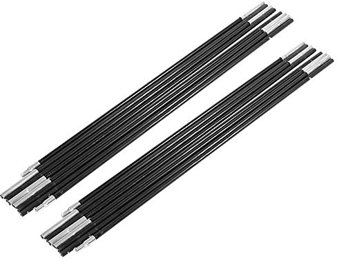 2Rods Outdoor Camping Zeltstange, 4,48 M FiberglasTent Support Rod Bars Outdoor Support Rods Markisenrahmen Kit Fiberglas Pfosten Kit für Wandern Rucksackreisen 5-6 Personen Campingzelt
